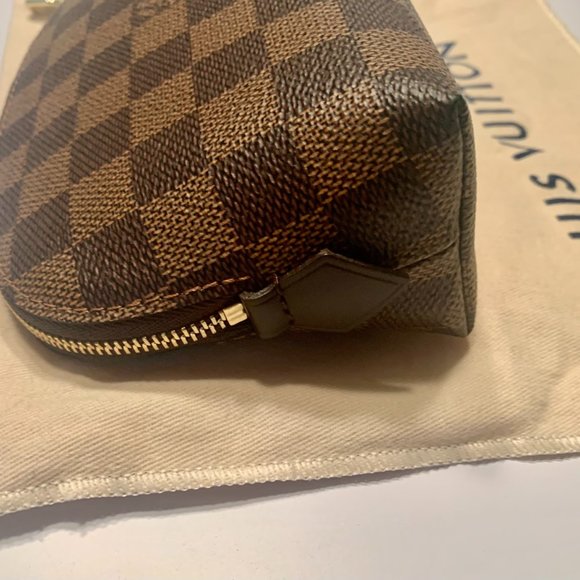 Auth Louis Vuitton Cosmetic Pouch Damier Eben - Picture 5 of 11